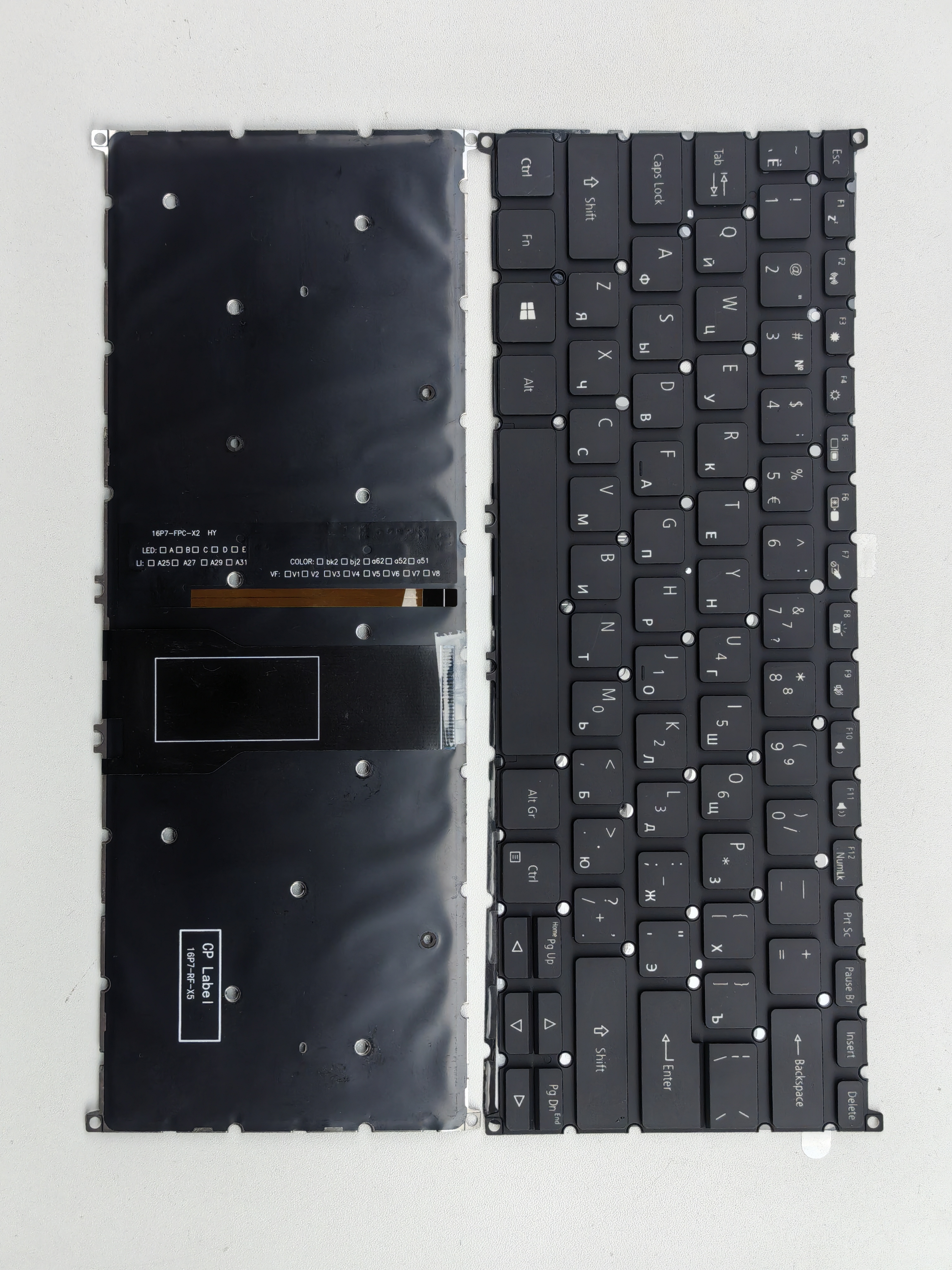 Picture of New Replacement Laptop Keyboard For ACER SF114-32 without switch BLACK Backlit (OEM) RU Layout